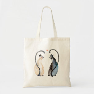 Two Cats in Love Tote Bag