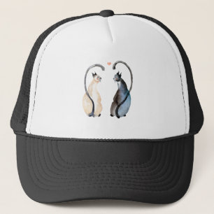 Two Cats in Love Trucker Hat