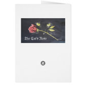 Two cats in the bushes card (Back)