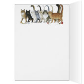 Two cats in the bushes card (Inside (Left))