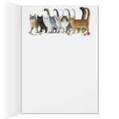 Two cats in the bushes card (Inside (Right))