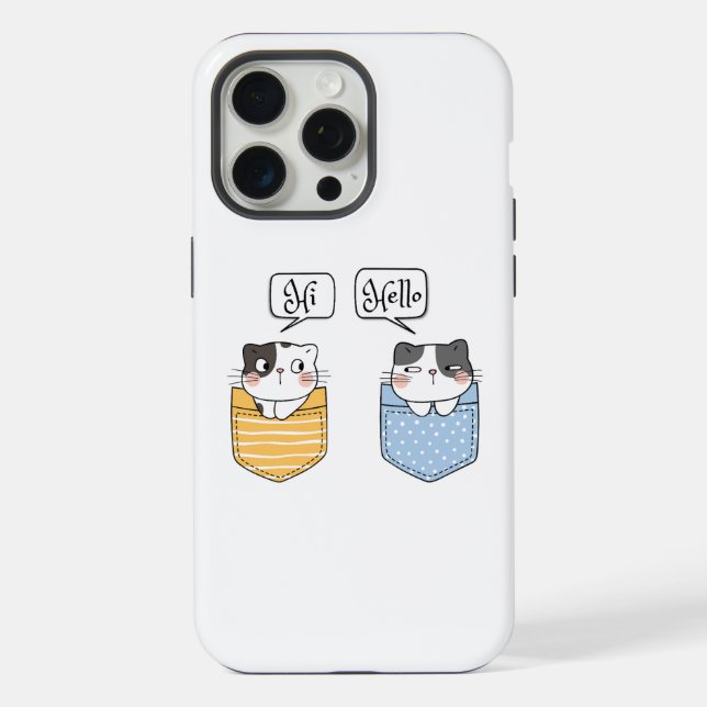 two cats iphone case (Back)