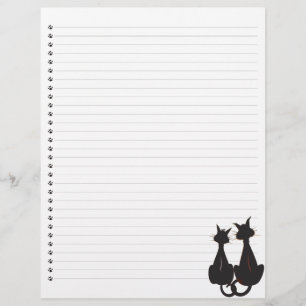 Two Cats Lined Letterhead