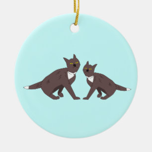 Two Cats Ornament