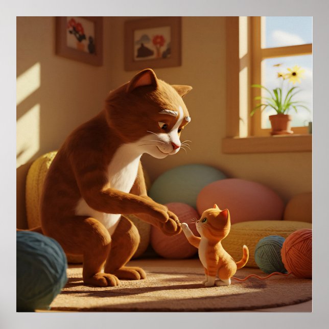 Two cats poster (Front)