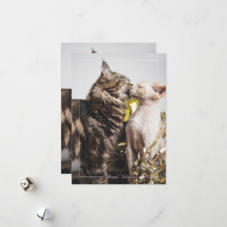 "Two Cats" Valentine's Day Card