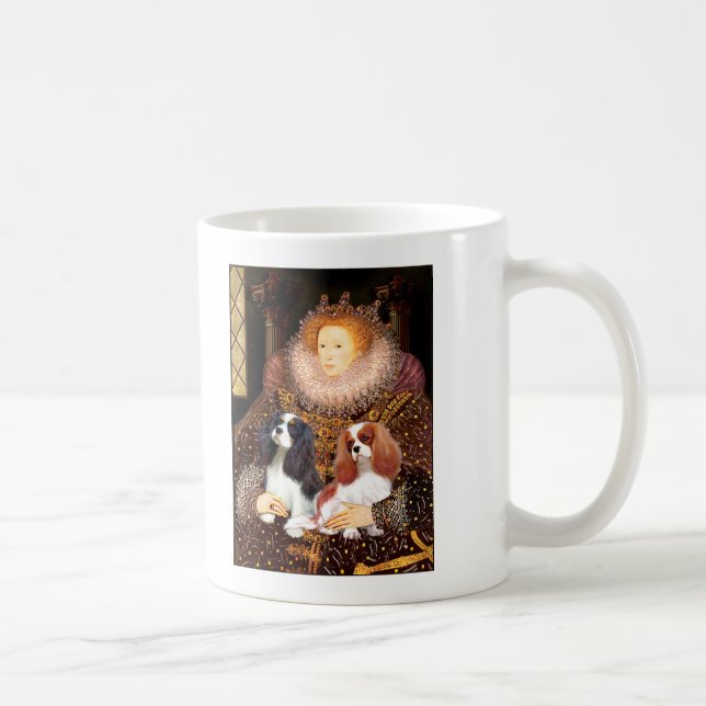 Two Cavaliers / Queen Coffee Mug (Right)