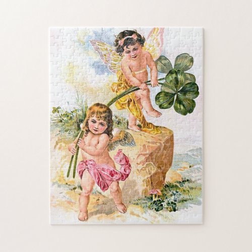 Two Charming Butterfly Children Jigsaw Puzzle