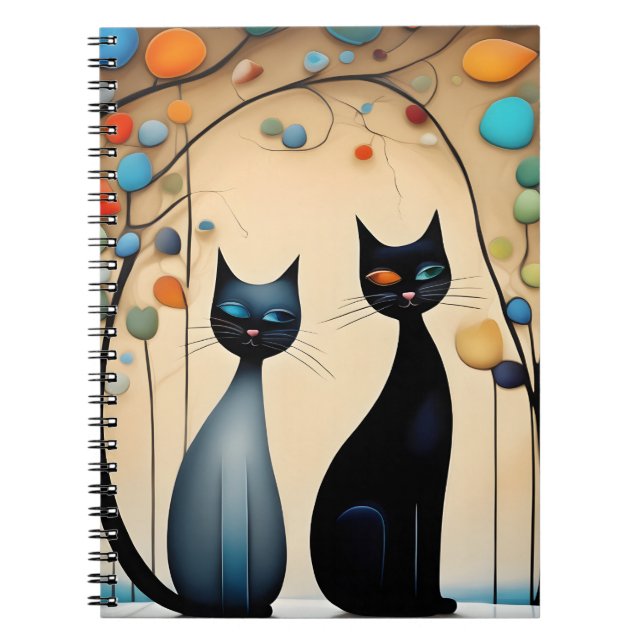  Two Charming Cats Notebook (Front)