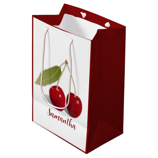 Two Cherries Design Gift Bag