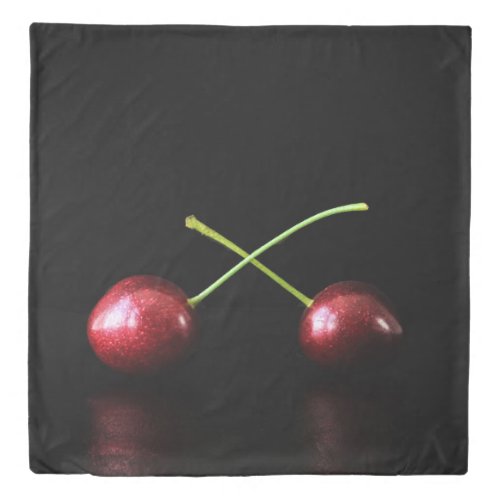 Two Cherries qccna Duvet Cover