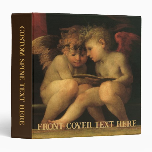 Two Cherubs Reading by Rosso Fiorentino, Angels Binder (Front/Spine)