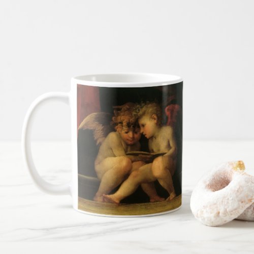 Two Cherubs Reading by Rosso Fiorentino Angels Coffee Mug