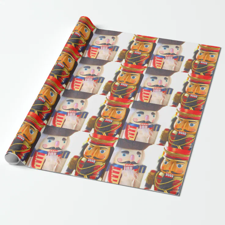 Two Christmas nutcrackers Wrapping Paper Zazzle