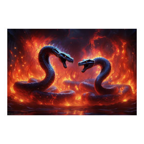 Two Cobras In Hell (24 x 36) Poster