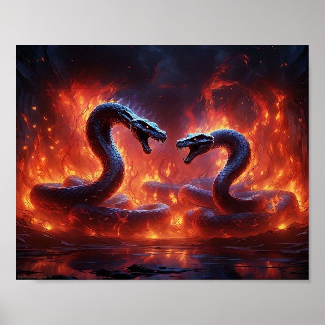 Two Cobras In Hell (8 x 10) Poster (Front)