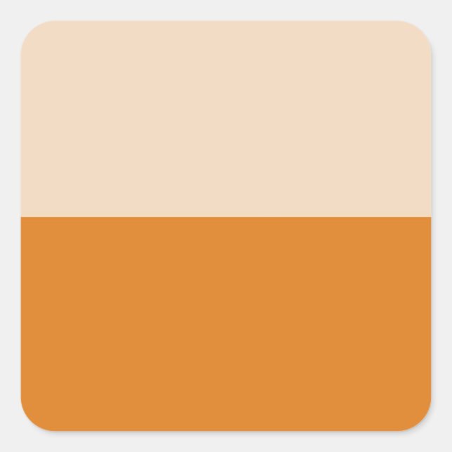 Two Color Block Art Square Sticker (Front)