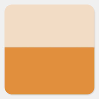 Two Color Block Art Square Sticker