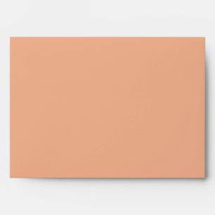 Two Color Coral or Peach Customizable Wedding Envelope