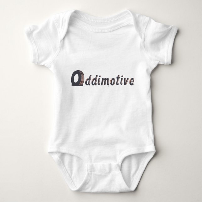 Two Color front logo only Baby Bodysuit (Front)