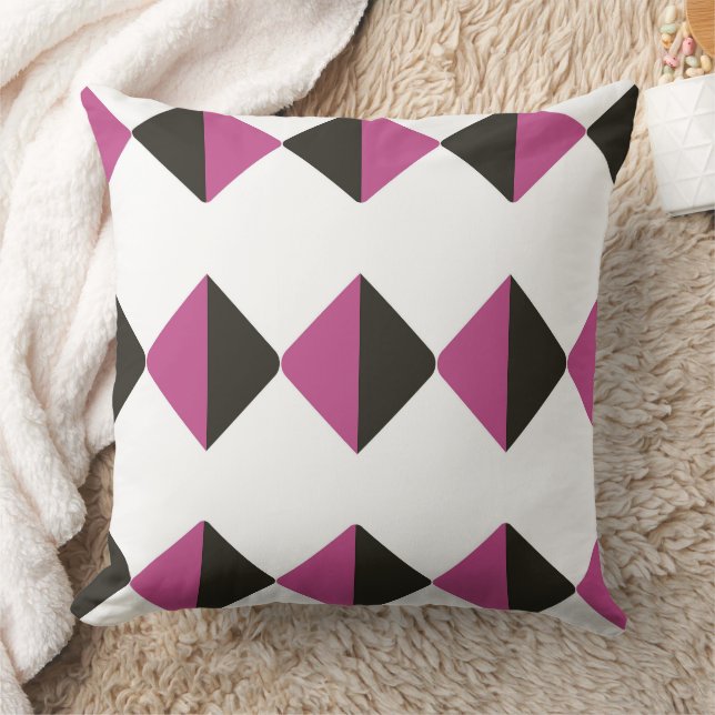 Two color geometric  throw pillow (Blanket)