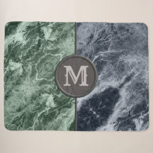 Two color marble monogram - Pick your colors