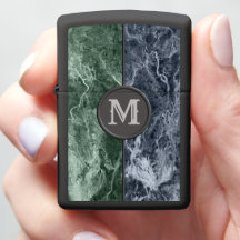 Two color marble monogram - Pick your colors