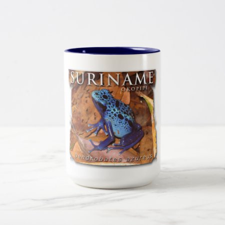 Two-color Mug With Blue Frog
