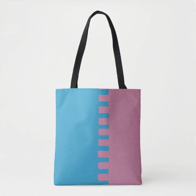 Two-Color Stylish Tote Bag (Front)