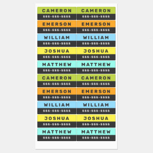Phone Number Labels | Zazzle