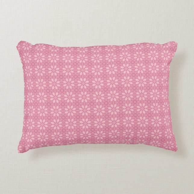 Two colored pattern accent pillow (Front)