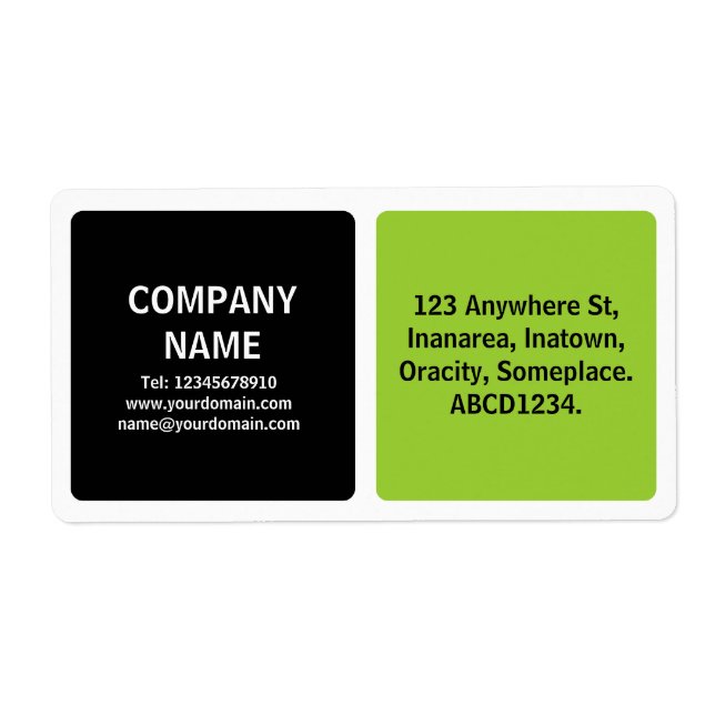 Two Colors - Black and Martian Green Label (Front)