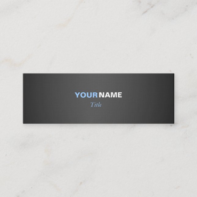 Two Colors Mini Business Card (Front)