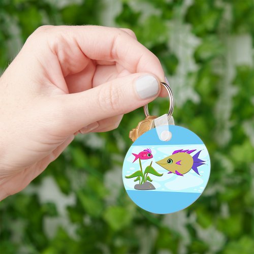 Two Colourful Fish Keychain