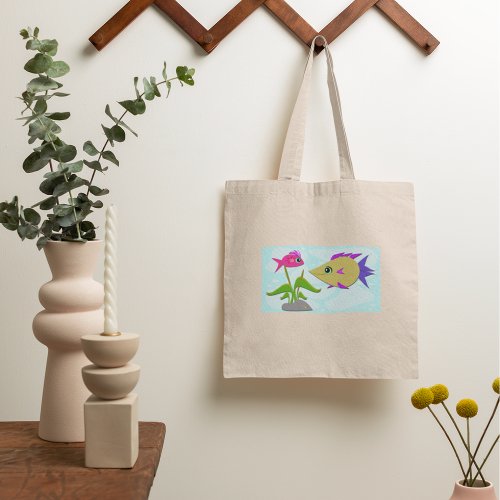 Two Colourful Fish Tote Bag