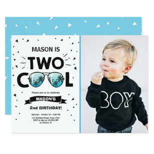 Boy 2 Nd Birthday Invitations 2