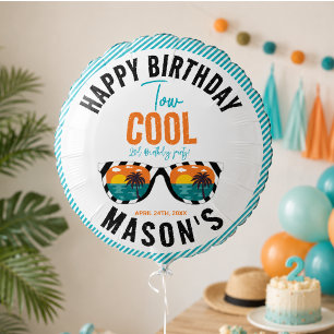 Two Cool Boy 2nd Birthday Party Balloon