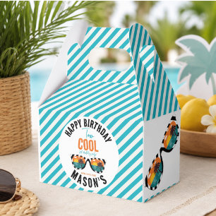 Two Cool Boy 2nd Birthday Party Favor Boxes