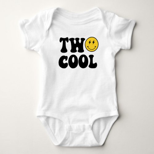 Two Cool Boy Second Birthday Party Baby Bodysuit