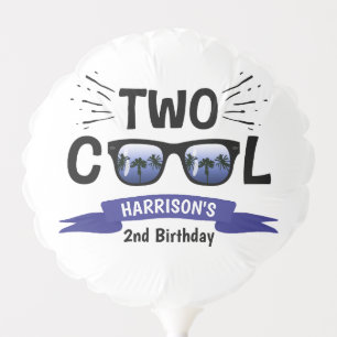 Two Cool Boys 2nd Birthday Balloon