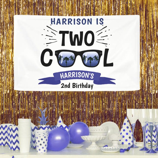 Two Cool Boys 2nd Birthday Banner (Creator Uploaded)