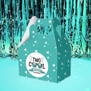 Two Cool Boys 2nd Birthday Favor Boxes