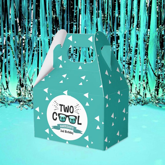 Two Cool Boys 2nd Birthday Favor Boxes (Creator Uploaded)