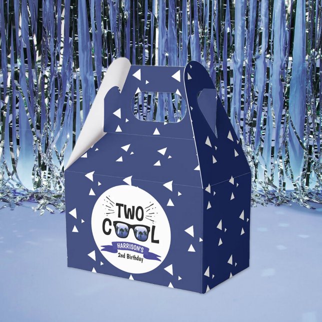 Two Cool Boys 2nd Birthday Favor Boxes (Creator Uploaded)