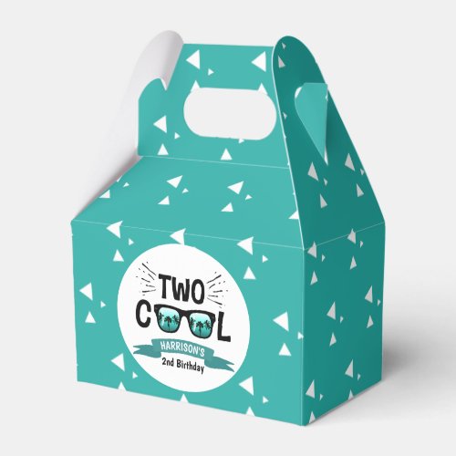 Two Cool Boys 2nd Birthday Favor Boxes