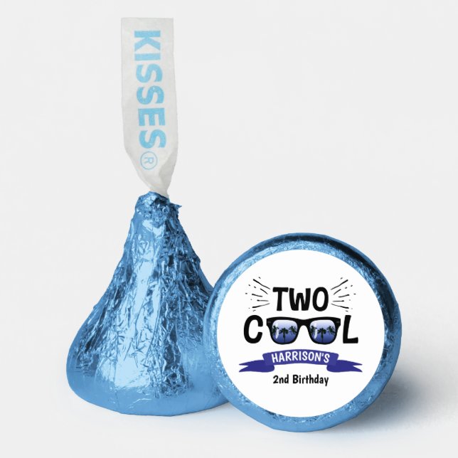 Two Cool Boys 2nd Birthday Hershey®'s Kisses® (Front)