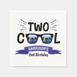Two Cool Boys 2nd Birthday Napkins