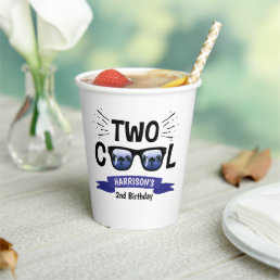 Two Cool Boys 2nd Birthday Paper Cups