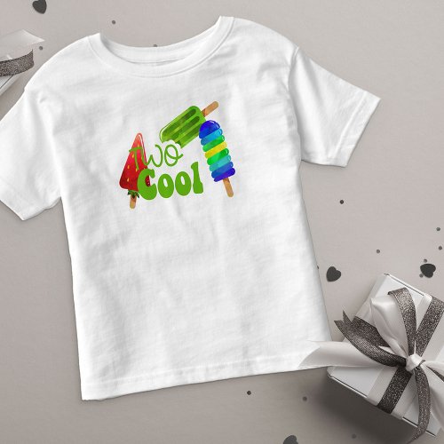 Two Cool Boys 2nd Birthday Popsicle Toddler T_shirt