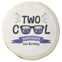 Two Cool Boys 2nd Birthday Sugar Cookie